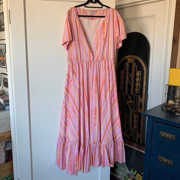 Mehtap Elaidi Pink Maxi Dress - Picture 1 of 5